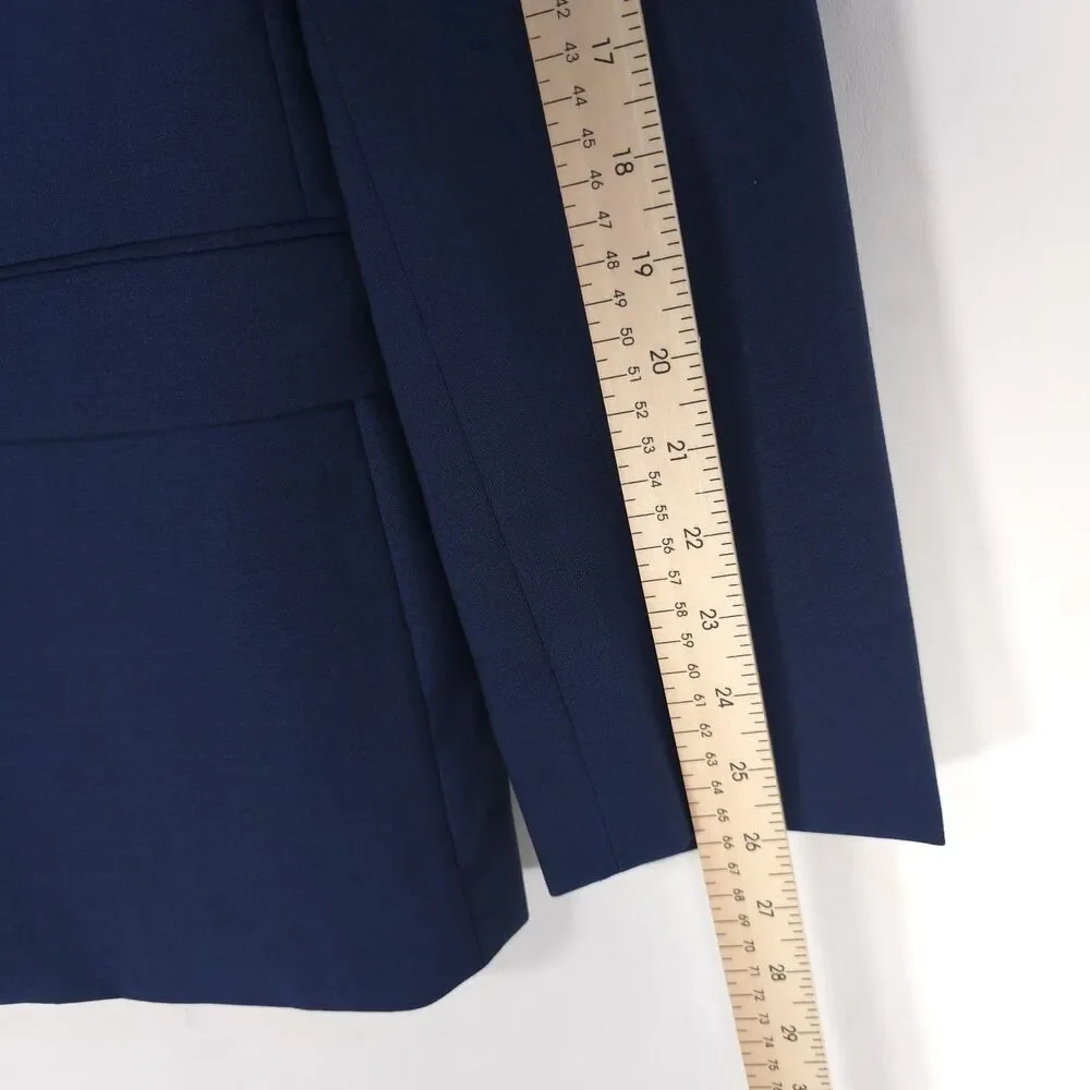 JOHN VARVATOS USA Mens Sport Coat Blazer‎ 42R Blue 100% Wool PREMIUM TAILORED